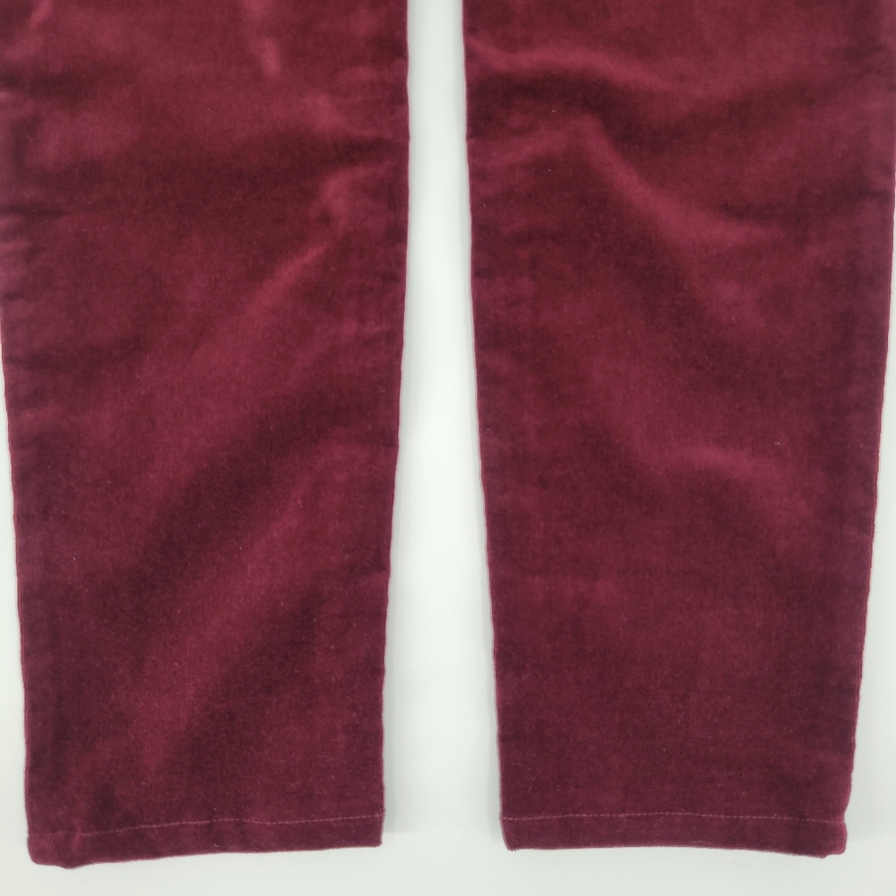KUT FROM THE KLOTH Pants Diana Skinny Red Ruby Corduroy Cords Classic Size 4 - Picture 12 of 17